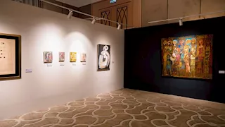 بحضور عباس أبو الحسن وعمرو منسي.. 7 صور من معرض "من الشكل إلى السياق"