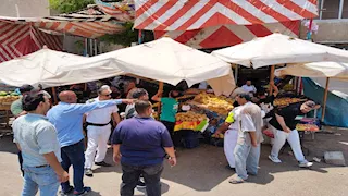 حملة مكبرة بحي ثالث الإسماعيلية لإزالة الإشغالات وإعادة الانضباط (صور)