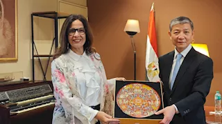 وزيرة الثقافة تبحث مع السفير الصيني سبل تعزيز التعاون الثقافي بين البلدين