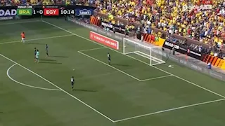 موقف غريب من لاعب الزمالك في ودية مصر والبرازيل.. ماهو؟