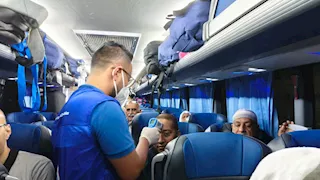 بالصور- الحجر الصحي يتابع عودة الحجاج المصريين عبر ميناء نويبع البحري