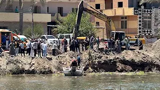 غرق سائق كراكة بعد انقلابها أثناء تطهير ترعة الإسماعيلية