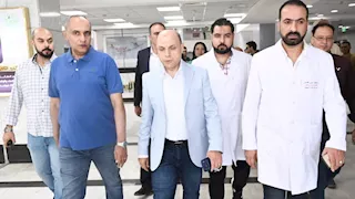 بالصور- الحالة  الصحية لمصابي خروج عربة قطار عن القضبان بالغربية