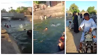 بدل القاعات والتكييف.. حكاية عريس في الأقصر احتفل بحنته بالغطس في الترعة مع المعازيم