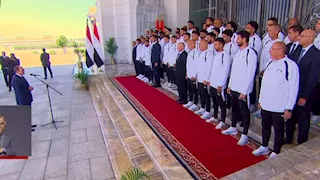 اتحاد الكرة المصري يشكر الرئيس السيسي بعد تكريم المنتخب