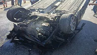 ملاكى انقلبت 3 مرات وحطمت السور الحديدي.. حادث مروع أمام ديوان محافظة بورسعيد