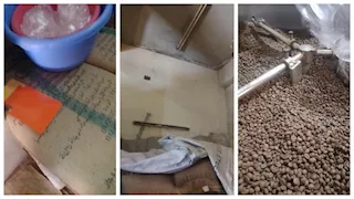 بالصور- ضبط طن من بن مغشوش داخل مخزن غير مرخص بالقليوبية