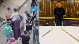 فيديو أثار الذعر في الجيزة.. الأمن يضبط متهما هدد الأهالي بسلاح أبيض