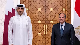 الرئيس السيسي يلتقي أمير قطر بقصر لوسيل بالدوحة