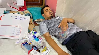 طلقة خرطوش في حفل زفاف بالمنوفية تحرم أبًا من الحركة والعمل -فيديو وصور