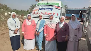   تفاصيل توقيع الكشف الطبي على 741 مواطنًا في قافلة مجانية ببني سويف