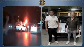 ضبط سيارة بدون لوحات ظهرت في فيديو حركات استعراضية بالقاهرة