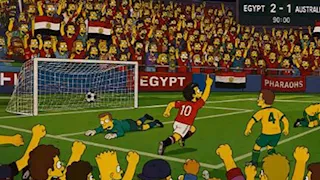 حقيقة توقع مسلسل "The Simpsons" نتيجة مباراة مصر وأستراليا في كأس العالم 