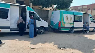 محافظ الجيزة يتابع قافلة طبية مجانية لخدمة أهالي منشأة القناطر