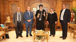 البابا تواضروس يستقبل الأمين العام لمجلس كنائس الشرق الأوسط
