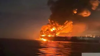 الحرس الثوري: احتراق ناقلتي نفط بعد محاولة عبور مسار غير آمن جنوب هرمز