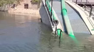 انهيار كوبري محطة الفقاعي ببني سويف.. والشركة ترد ببيان رسمي