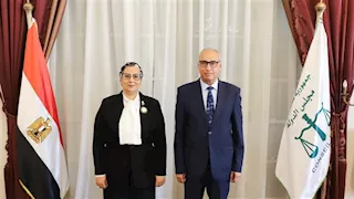 لتهنئته بمنصه الجديد.. رئيس مجلس الدولة يستقبل رئيسة القومي للمرأة