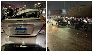 مأساة أسرة كاملة.. النيابة تأمر بتشكيل لجنة لمعاينة حادث محور الكفراوي | صور