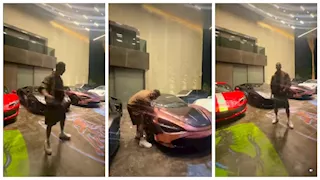وسط سياراته الفارهة.. محمد رمضان يروج لأغنيته الجديدة "روح"