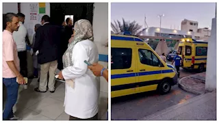 بالأسماء.. 10 مصابين في حادث تصادم أتوبيس وتريلا بالإسكندرية (صور)