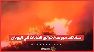 حرائق الغابات في اليونان تخرج عن السيطرة وإخلاء مئات الأسر وسط مشاهد مروعة