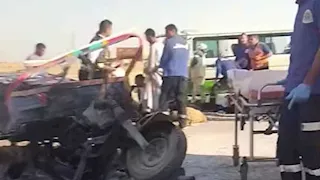 3 أجيال راحوا في لحظة.. رحلة أخيرة تجمع الجد والأب والحفيد إلى القبر بالمنيا - صور
