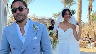 الصور الأولى من حفل زفاف تميم يونس