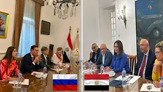 وزيرة الثقافة تبحث إقامة معارض للفن التشكيلي بمتحف "بوشكين" الروسي