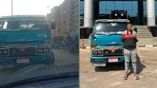 فيديو صادم لسائق يسير عكس الاتجاه ويطلق إشارة خادشة.. والأمن يضبطه
