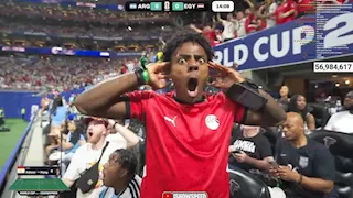 رد فعل جنوني من اليوتيوبر سبيد بعد هدف مصر أمام الأرجنتين (صور)