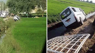 نزيف بالمخ أنهى حياته.. مصرع شاب وإصابة 5 آخرين في حادث انقلاب بالبحيرة