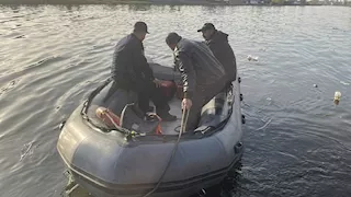 انتشال جثة عامل غرق في البحر اليوسفي شمال المنيا