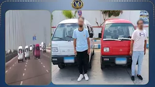 حركات استعراضية على الطريق.. الداخلية تضبط قائدي سيارتين "فان"