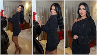 "فستان أسود لامع"..  جوري بكر تخطف الأنظار بإطلالة جريئة