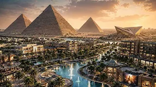 تجهيزات لإطلاق مدينة "نيفيرا" بحدائق أكتوبر على 8 آلاف فدان قرب الأهرامات.. مصدر يكشف التفاصيل