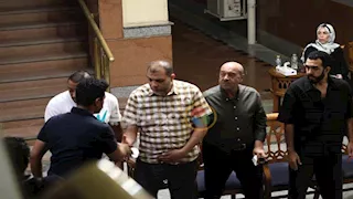 الصور الأولى من عزاء والدة المؤلف كريم سامي 