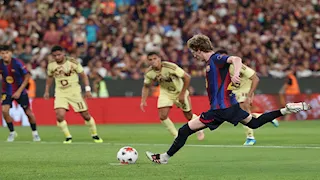 فيديو تصدي محمد الشناوي لركلة جزاء برشلونة بنهائي كأس خوان جامبر