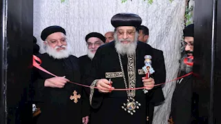 بالصور.. البابا تواضروس يشهد احتفالية اليوبيل الذهبي لكنيسة العذراء بكليوباترا