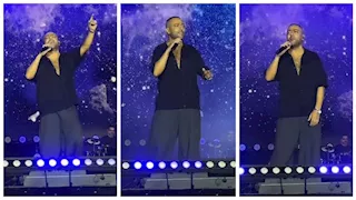 تامر عاشور يغني مع جمهور حفل يلا ساحل "هيجيلي موجوع" بدون موسيقى 