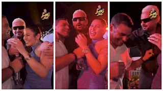 "قولها أنا آسف".. رامز جلال يمازح محمد عبدالمنصف بسبب لقاء الخميسي