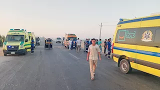 17 بالمستشفى و7 تلقوا الإسعافات.. تفاصيل حالة مصابي حادث الدواويس بالإسماعيلية