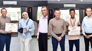 محافظ أسوان يكرم صاحب برونزية ألعاب القوى والأولى على الإعدادية