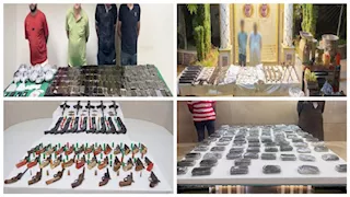 مصرع 5 عناصر إجرامية وضبط آخرين بحوزتهم مخدرات بـ105 ملايين جنيه