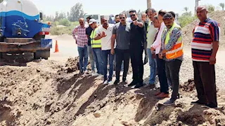 رئيس مياه القليوبية يتابع إصلاح خط مغذي لـ 4 قرى ويوجّه بالعمل على مدار الساعة