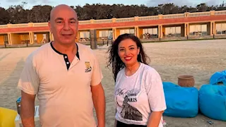 غادة رجب تنشر صورة مع حسام حسن.. وتعلق: "فخر الصناعة المصرية"