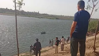"عقب انتشاله".. الأهالي يستعدون لتشييع جثمان غريق بحر جريس في المنوفية- صور