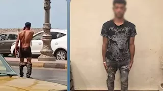 كشف ملابسات فيديو متداول لشخص يخلع ملابسه بأحد شوارع الإسكندرية