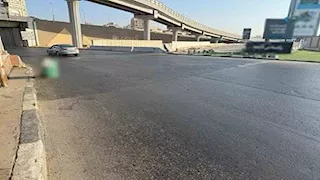 بعد شكاوى المواطنين.. إصلاح تلفيات فواصل كوبري النزهة | صور