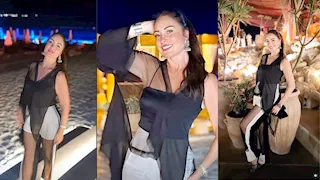 بإطلالة جريئة وأنيقة.. نرمين الفقي تخطف الأنظار على الشاطئ